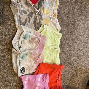 8 pairs of girls athletic shorts. Summer/spring.